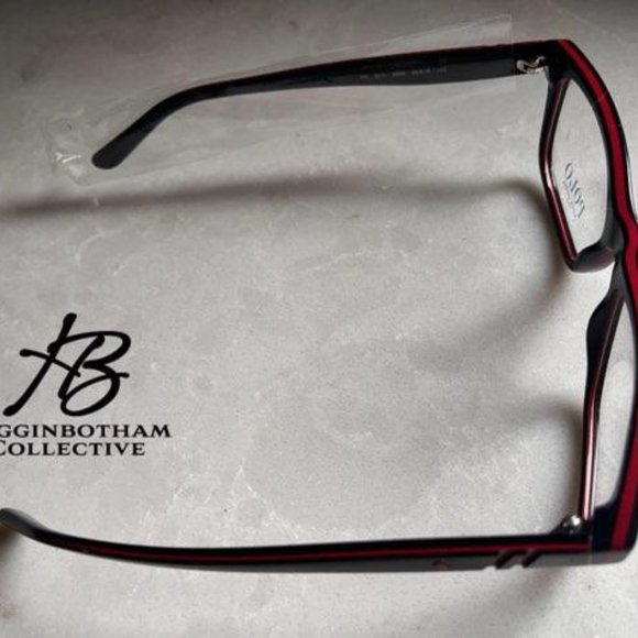 POLO PH2211 5668 Rectangle Shiny Black/Red/Black Demo Lens 55 mm Mens Eyeglasses - Picture 8 of 9
